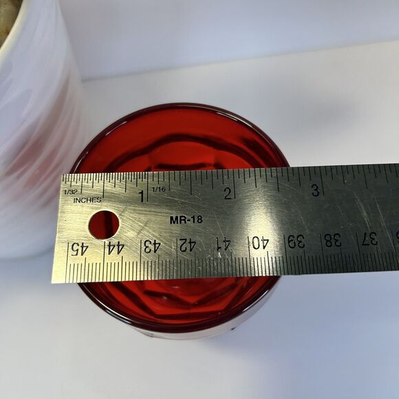 4- Vintage Viking Glass Georgian Ruby Red 4.25” Cordial Drinking Glass Goblet - Picture 10 of 10